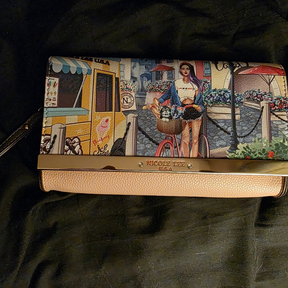 Nicole Lee Artistic Multicolor Clutch